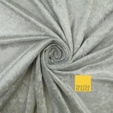 25 COLOURS - Crushed Velvet Stretch Fabric Material Backdrop Cushions Curtains