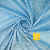 25 COLOURS - Crushed Velvet Stretch Fabric Material Backdrop Cushions Curtains