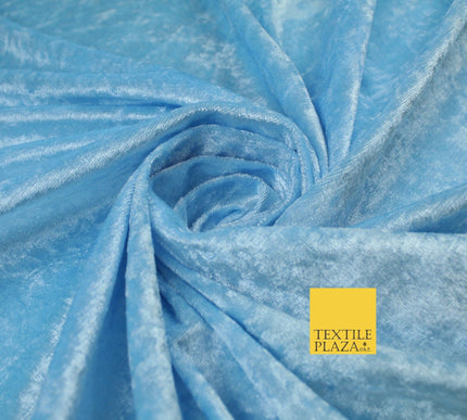 25 COLOURS - Crushed Velvet Stretch Fabric Material Backdrop Cushions Curtains