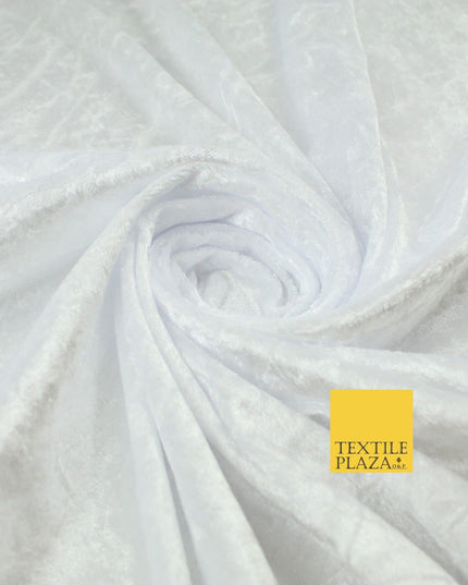 25 COLOURS - Crushed Velvet Stretch Fabric Material Backdrop Cushions Curtains