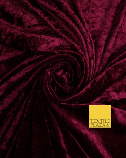 25 COLOURS - Crushed Velvet Stretch Fabric Material Backdrop Cushions Curtains