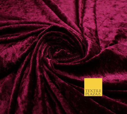25 COLOURS - Crushed Velvet Stretch Fabric Material Backdrop Cushions Curtains