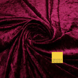 25 COLOURS - Crushed Velvet Stretch Fabric Material Backdrop Cushions Curtains