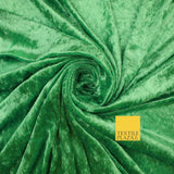 25 COLOURS - Crushed Velvet Stretch Fabric Material Backdrop Cushions Curtains