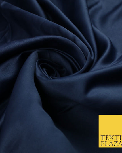 8 COLOURS -  Luxury Plain Smooth Dull Matt Bridal Satin Fabric Dress 56" Wide