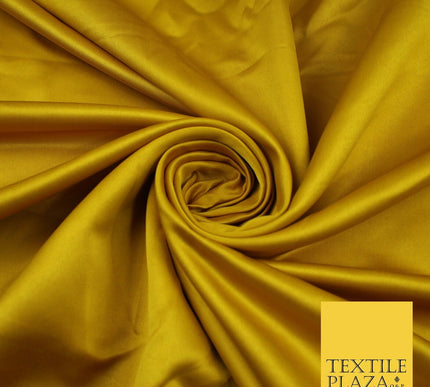 8 COLOURS -  Luxury Plain Smooth Dull Matt Bridal Satin Fabric Dress 56" Wide