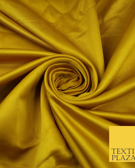 8 COLOURS -  Luxury Plain Smooth Dull Matt Bridal Satin Fabric Dress 56" Wide