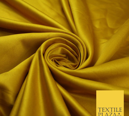 8 COLOURS -  Luxury Plain Smooth Dull Matt Bridal Satin Fabric Dress 56" Wide