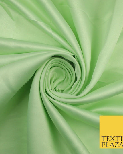 8 COLOURS -  Luxury Plain Smooth Dull Matt Bridal Satin Fabric Dress 56" Wide