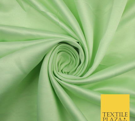 8 COLOURS -  Luxury Plain Smooth Dull Matt Bridal Satin Fabric Dress 56" Wide