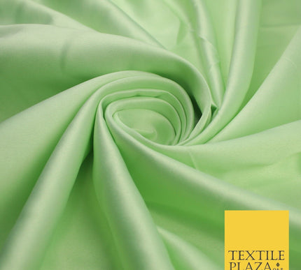 8 COLOURS -  Luxury Plain Smooth Dull Matt Bridal Satin Fabric Dress 56" Wide