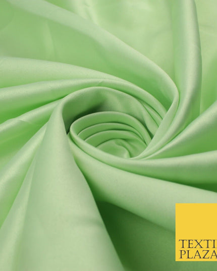 8 COLOURS -  Luxury Plain Smooth Dull Matt Bridal Satin Fabric Dress 56" Wide