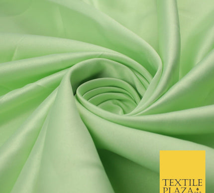 8 COLOURS -  Luxury Plain Smooth Dull Matt Bridal Satin Fabric Dress 56" Wide