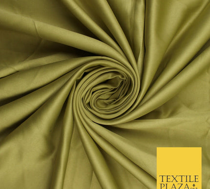 8 COLOURS -  Luxury Plain Smooth Dull Matt Bridal Satin Fabric Dress 56" Wide