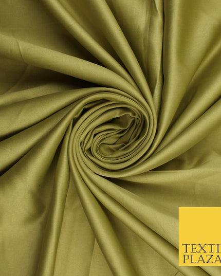 8 COLOURS -  Luxury Plain Smooth Dull Matt Bridal Satin Fabric Dress 56" Wide