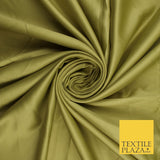 8 COLOURS -  Luxury Plain Smooth Dull Matt Bridal Satin Fabric Dress 56" Wide