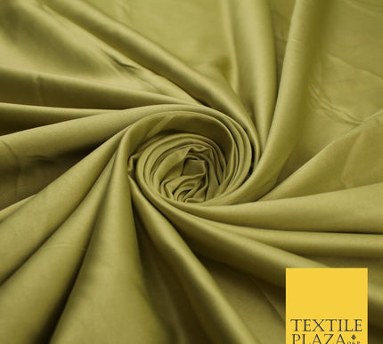 8 COLOURS -  Luxury Plain Smooth Dull Matt Bridal Satin Fabric Dress 56" Wide