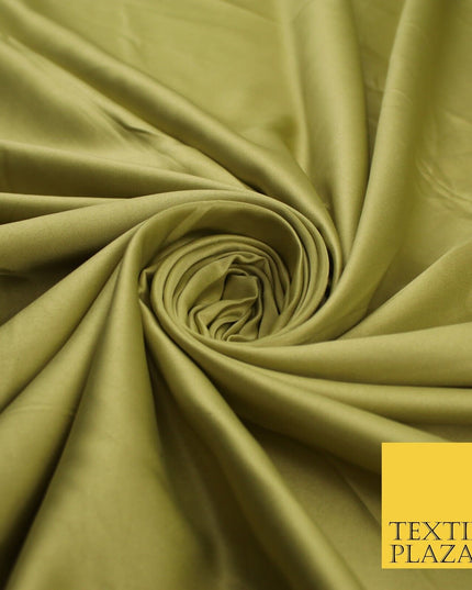 8 COLOURS -  Luxury Plain Smooth Dull Matt Bridal Satin Fabric Dress 56" Wide