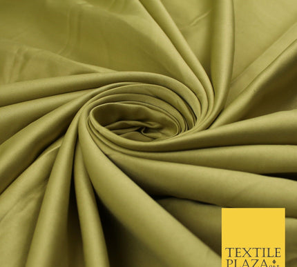 8 COLOURS -  Luxury Plain Smooth Dull Matt Bridal Satin Fabric Dress 56" Wide