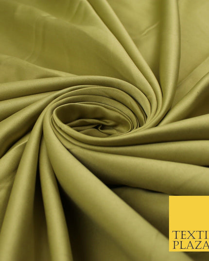 8 COLOURS -  Luxury Plain Smooth Dull Matt Bridal Satin Fabric Dress 56" Wide