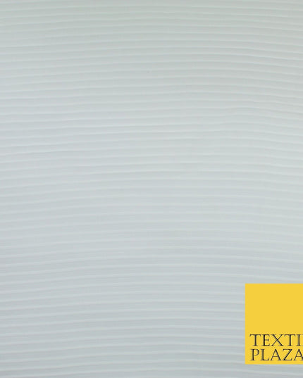 5 COLOURS -  Wide Pleated Plain Plisse Chiffon Georgette Fabric - 58" Wide