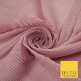 4 COLOURS - Micro Pleated Crinkle Plain Plisse Chiffon Georgette Fabric 58" Wide