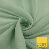 4 COLOURS - Micro Pleated Crinkle Plain Plisse Chiffon Georgette Fabric 58" Wide