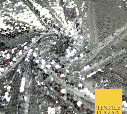 4 COLOURS - Reversible MERMAID FLIP SEQUIN Net Tulle Fabric 140cm Wide