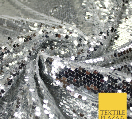 4 COLOURS - Reversible MERMAID FLIP SEQUIN Net Tulle Fabric 140cm Wide