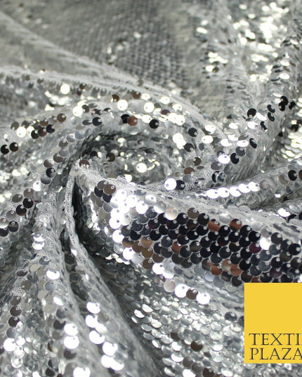 4 COLOURS - Reversible MERMAID FLIP SEQUIN Net Tulle Fabric 140cm Wide