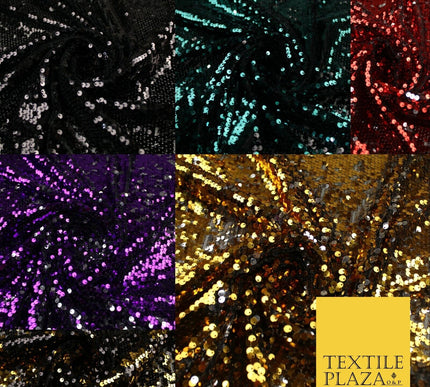 6 COLOURS - Reversible MERMAID FLIP SEQUIN 2 Colour Changing Net Tulle Fabric