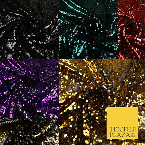6 COLOURS - Reversible MERMAID FLIP SEQUIN 2 Colour Changing Net Tulle Fabric