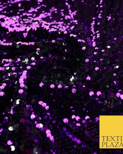 6 COLOURS - Reversible MERMAID FLIP SEQUIN 2 Colour Changing Net Tulle Fabric