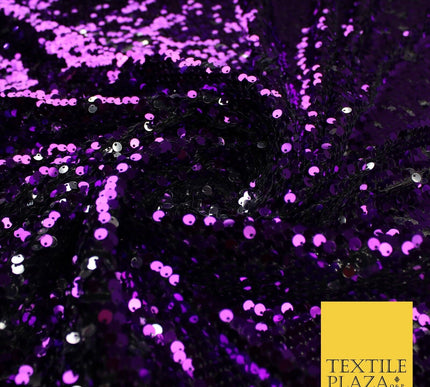 6 COLOURS - Reversible MERMAID FLIP SEQUIN 2 Colour Changing Net Tulle Fabric