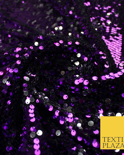 6 COLOURS - Reversible MERMAID FLIP SEQUIN 2 Colour Changing Net Tulle Fabric