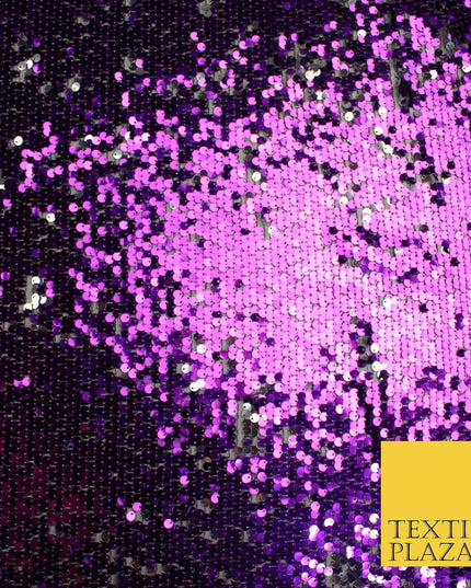 6 COLOURS - Reversible MERMAID FLIP SEQUIN 2 Colour Changing Net Tulle Fabric