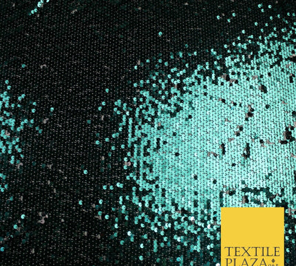 6 COLOURS - Reversible MERMAID FLIP SEQUIN 2 Colour Changing Net Tulle Fabric