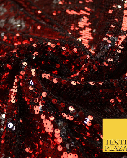 6 COLOURS - Reversible MERMAID FLIP SEQUIN 2 Colour Changing Net Tulle Fabric