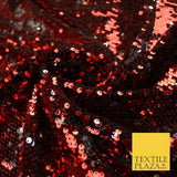 6 COLOURS - Reversible MERMAID FLIP SEQUIN 2 Colour Changing Net Tulle Fabric