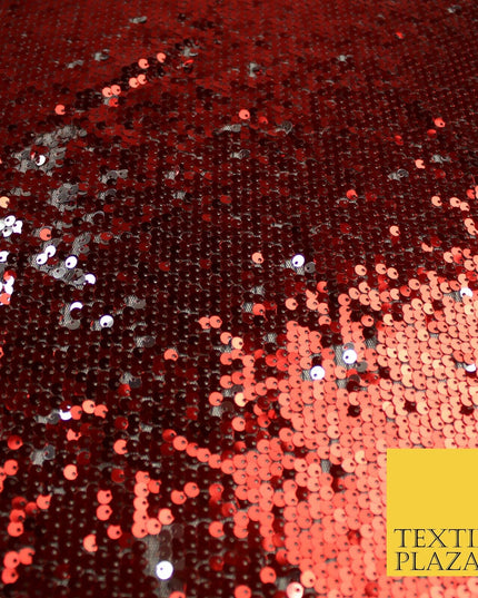 6 COLOURS - Reversible MERMAID FLIP SEQUIN 2 Colour Changing Net Tulle Fabric