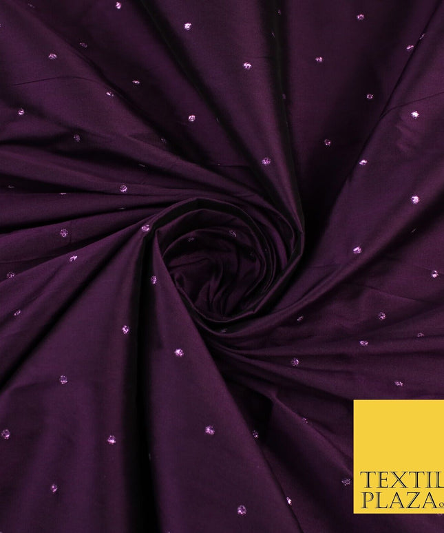 8 COLOURS - High Quality Lurex Dobby Faux Silk Two Tone Taffeta Dress Fabric 56"