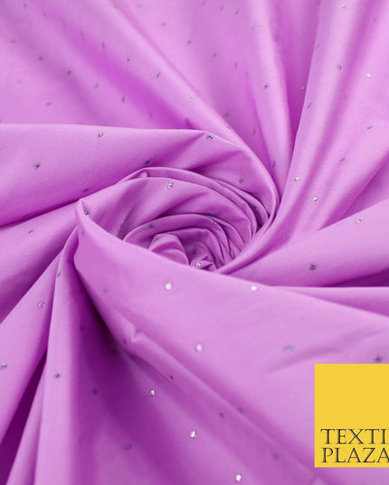 8 COLOURS - High Quality Lurex Dobby Faux Silk Two Tone Taffeta Dress Fabric 56"