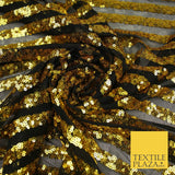 11 COLOURS - Sequin Stripe Sparkly Shiny Stretch Mesh Net Tulle Dress Fabric 58"