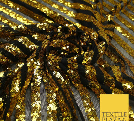 11 COLOURS - Sequin Stripe Sparkly Shiny Stretch Mesh Net Tulle Dress Fabric 58"