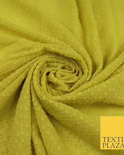 7 COLOURS - Swiss Knot Dot Dobby Sheer Georgette Chiffon Dress Fabric 56"