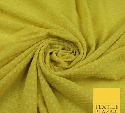 7 COLOURS - Swiss Knot Dot Dobby Sheer Georgette Chiffon Dress Fabric 56"