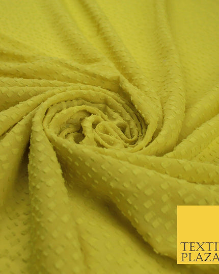 7 COLOURS - Swiss Knot Dot Dobby Sheer Georgette Chiffon Dress Fabric 56"