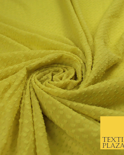 7 COLOURS - Swiss Knot Dot Dobby Sheer Georgette Chiffon Dress Fabric 56"