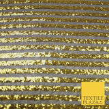 11 COLOURS - Sequin Stripe Sparkly Shiny Stretch Mesh Net Tulle Dress Fabric 58"