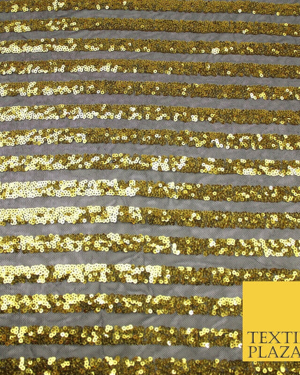 11 COLOURS - Sequin Stripe Sparkly Shiny Stretch Mesh Net Tulle Dress Fabric 58"